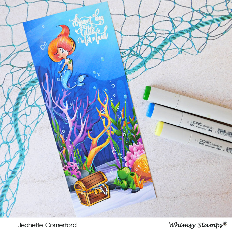 **NEW Slimline Paper Pack - Under the Sea - Whimsy Stamps