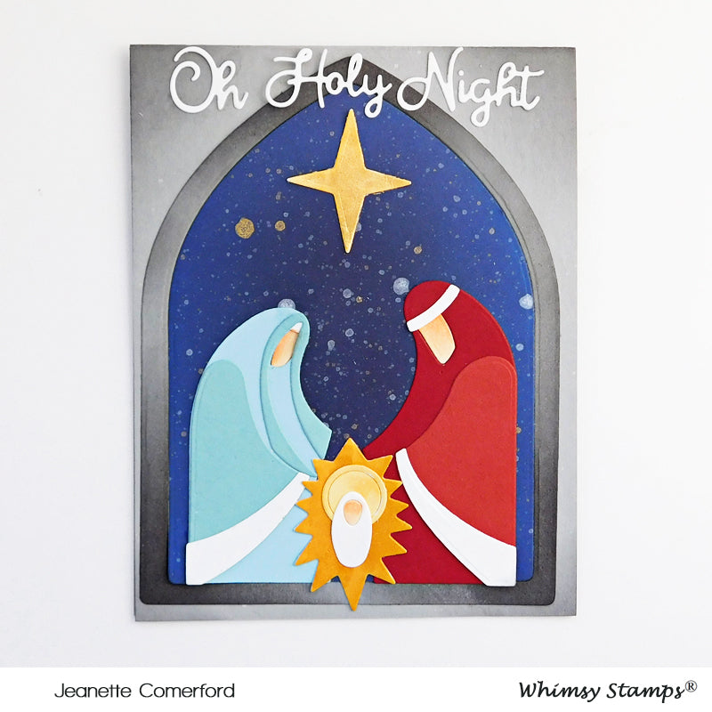 **NEW Oh Holy Night Die Set - Whimsy Stamps