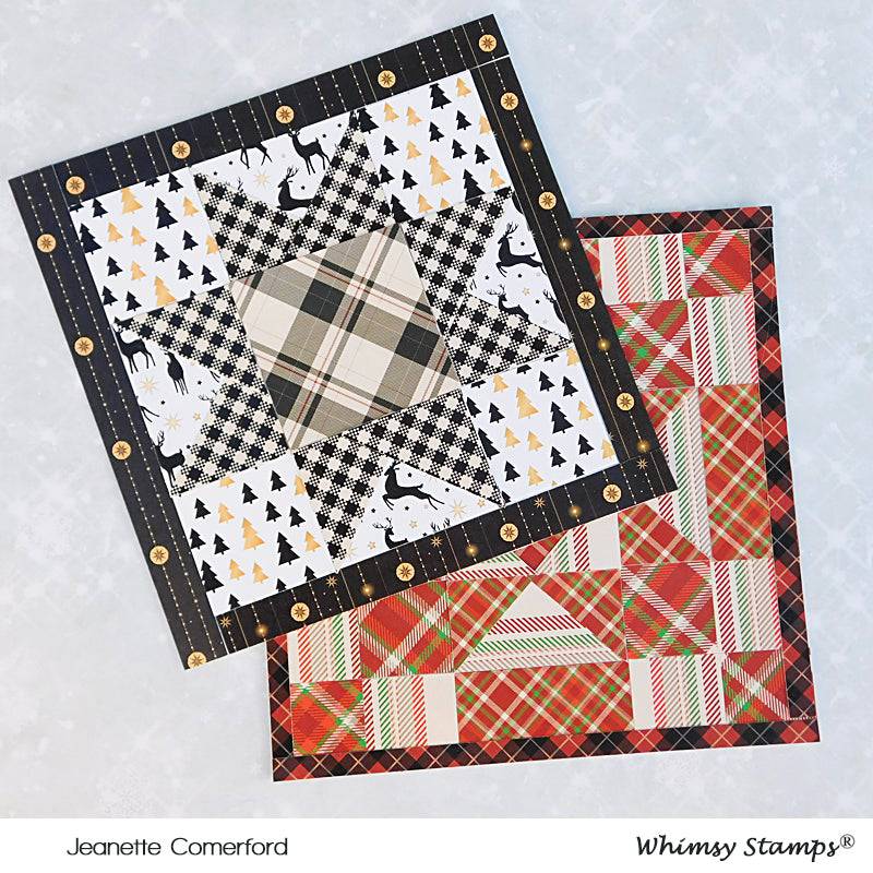 6x6 Paper Pack - Tartan - Whimsy Stamps