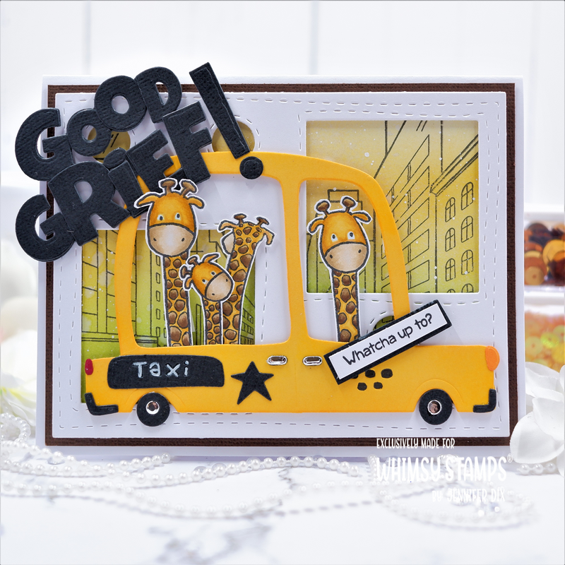 **NEW Good Grief Word and Shadow Die Set - Whimsy Stamps