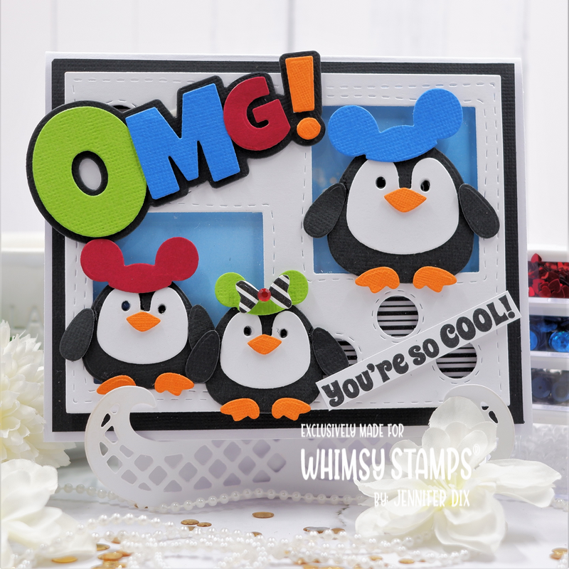 **NEW Penguin Pals Pretend Die Set - Whimsy Stamps