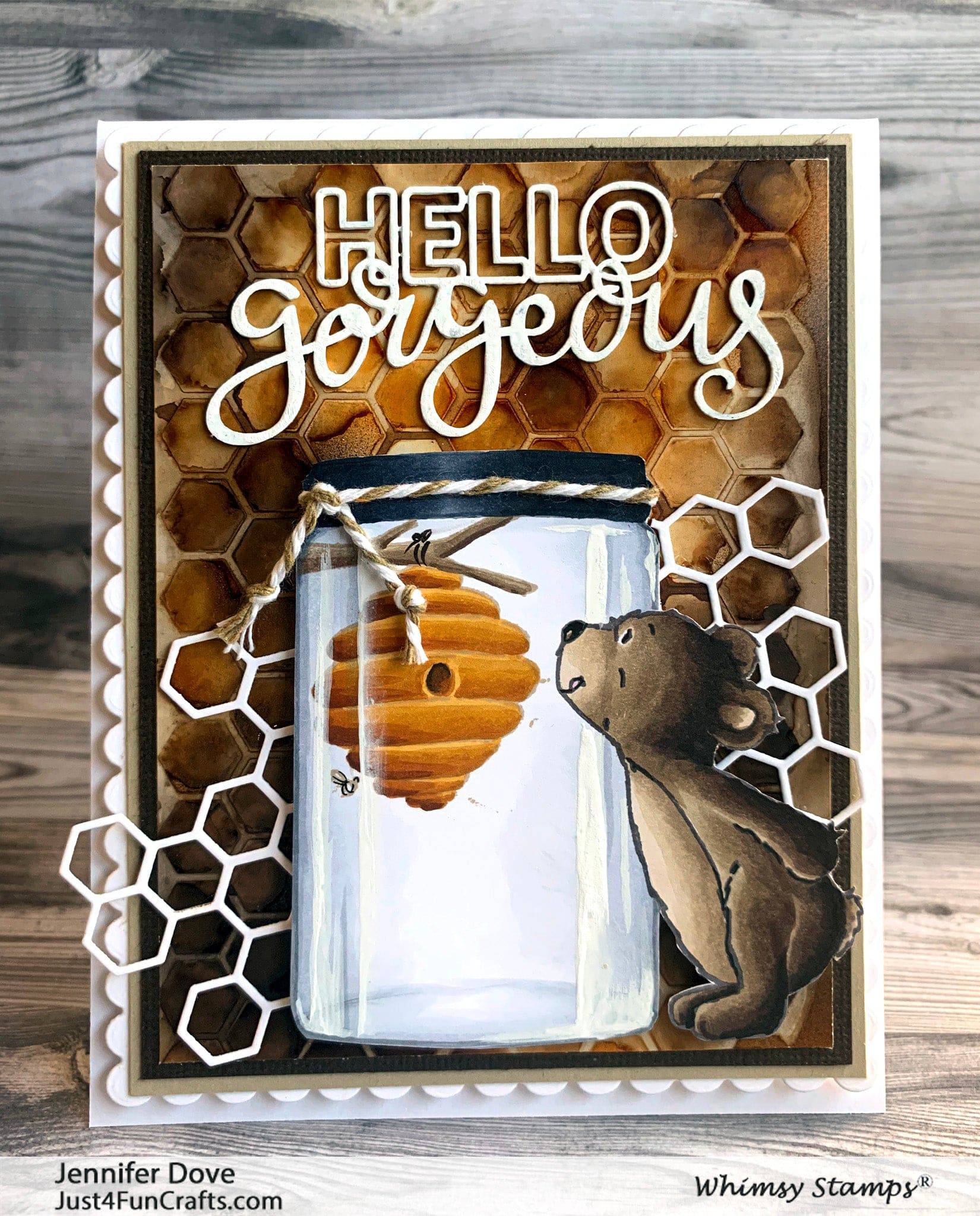 Hello Bear Clear Stamps - Whimsy Stamps