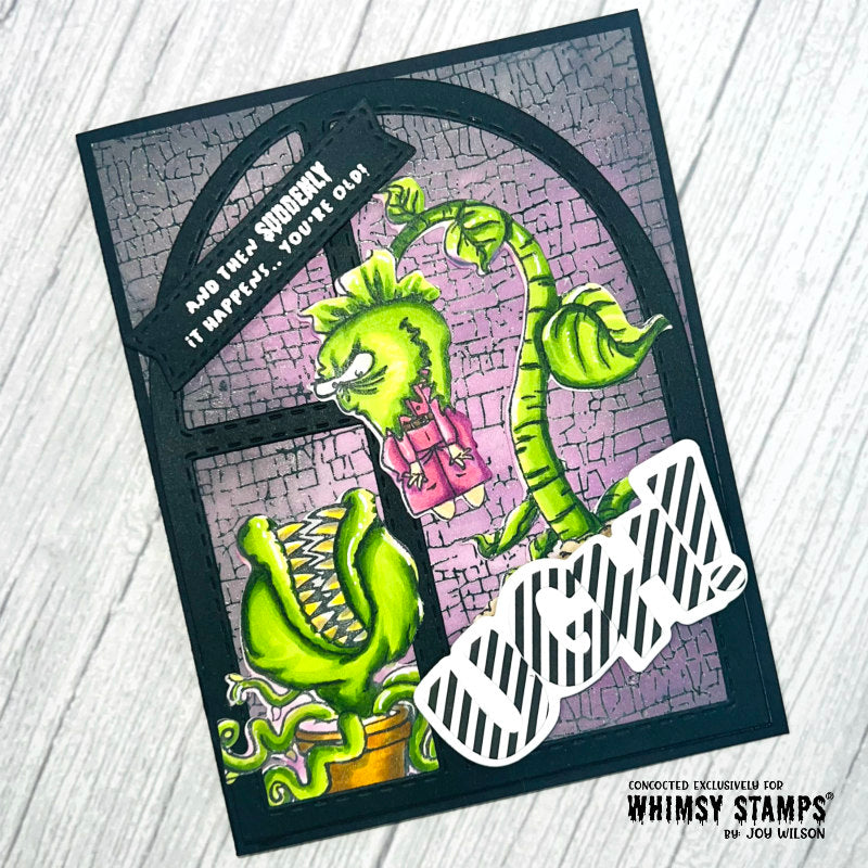 Feed Me Clear Stamps - Whimsy Stamps