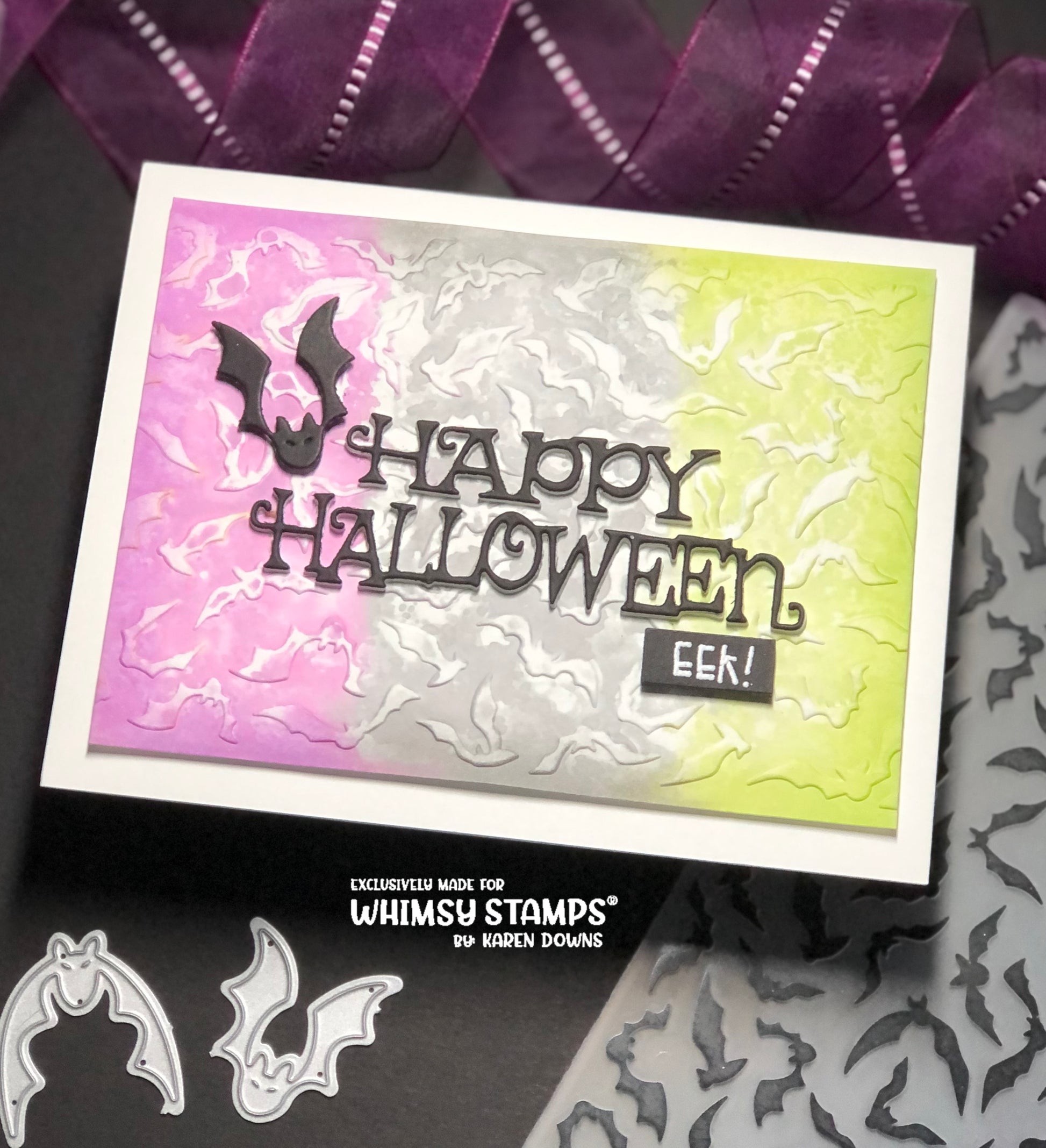 Happy Halloween Word Die Set - Whimsy Stamps