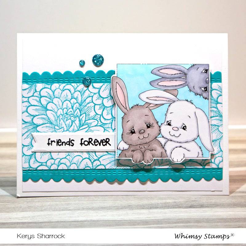 Bunny Spring Squares - Digital Stamp - Whimsy Stamps