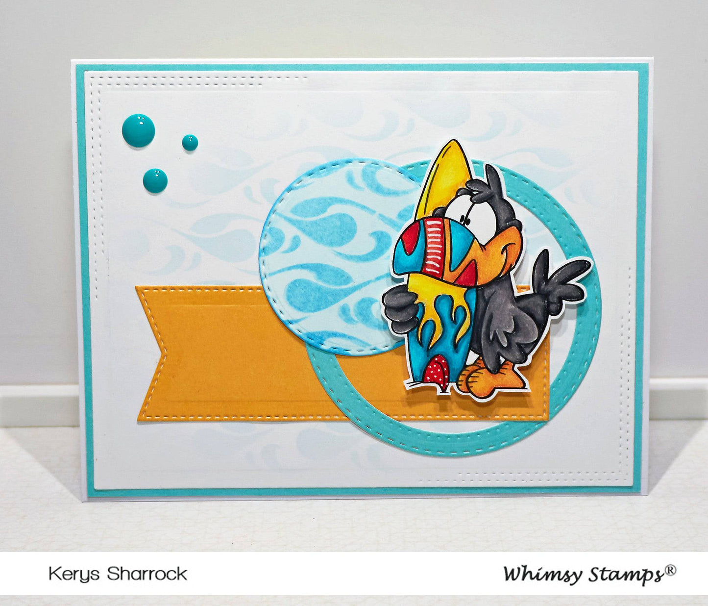 Toucan Surf - Digital Stamp - Whimsy Stamps