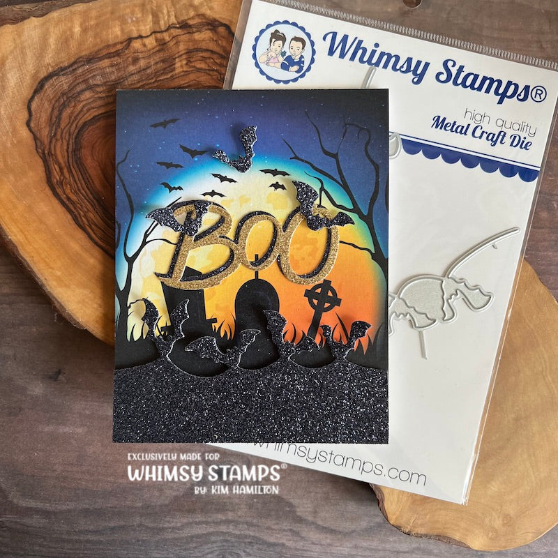 **NEW Bat Reveals Die Set - Whimsy Stamps