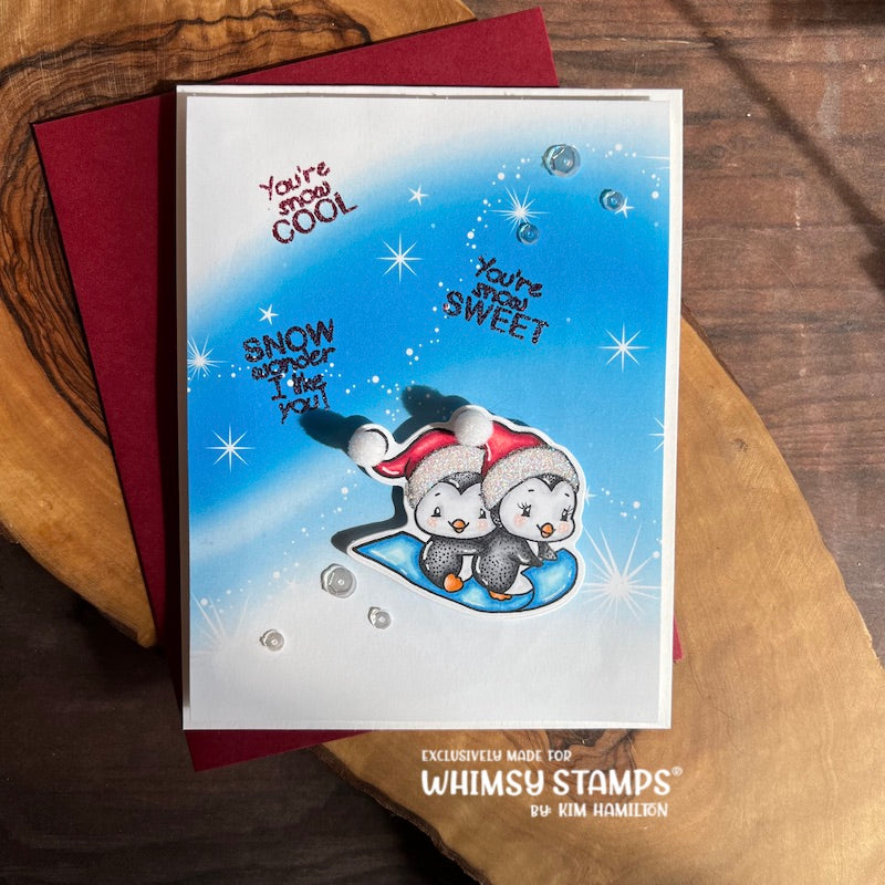 **NEW Penguin Snow Days Clear Stamps - Whimsy Stamps