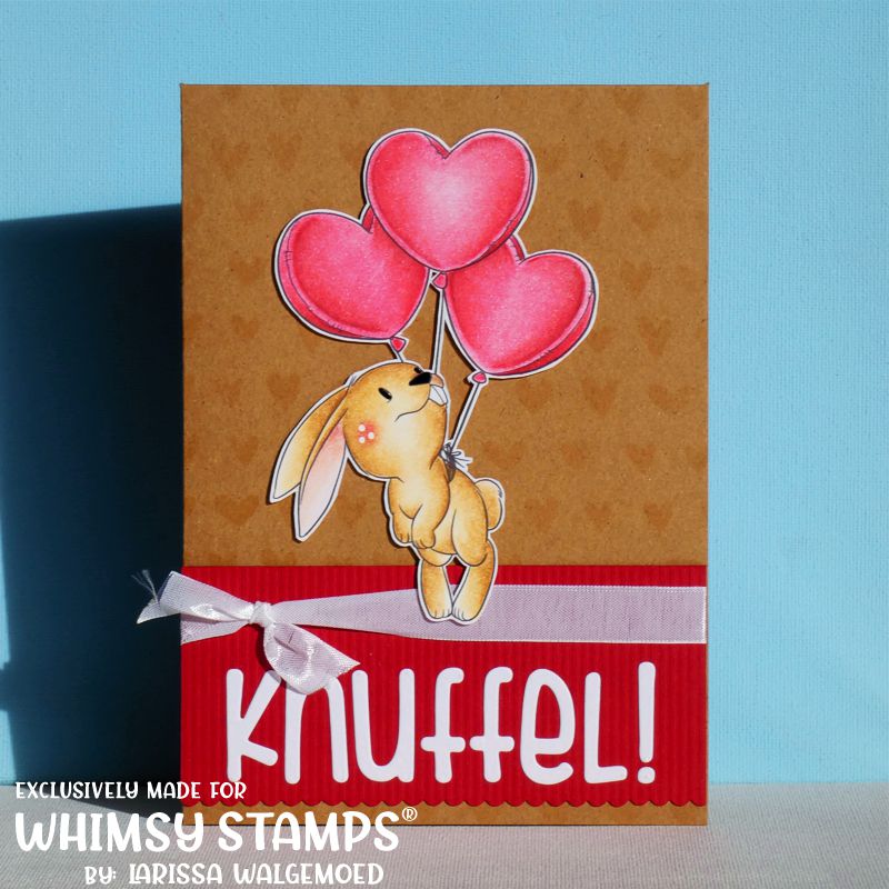 Balloon Bunny - Digital Stamp - Whimsy Stamps