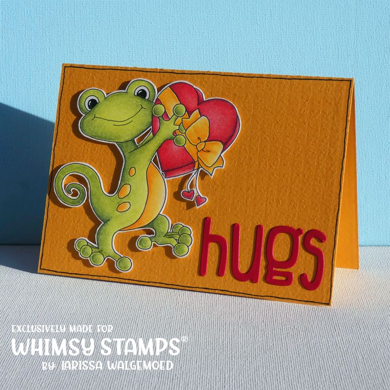 Gecko Love - Digital Stamp - Whimsy Stamps