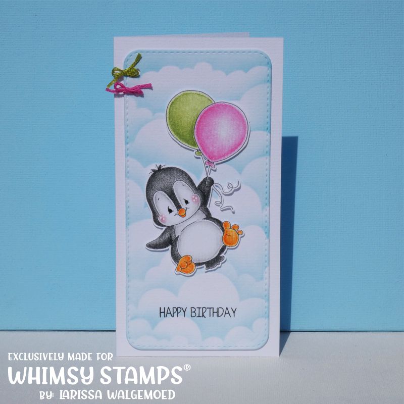 Penguin Flies - Digital Stamp - Whimsy Stamps