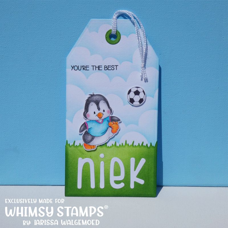 Penguin Soccer - Digital Stamp - Whimsy Stamps