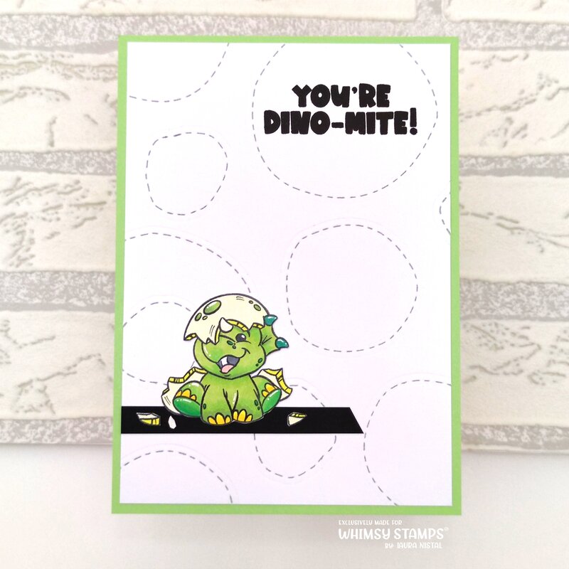 Roar, Stomp, and Chomp Clear Stamps - Whimsy Stamps