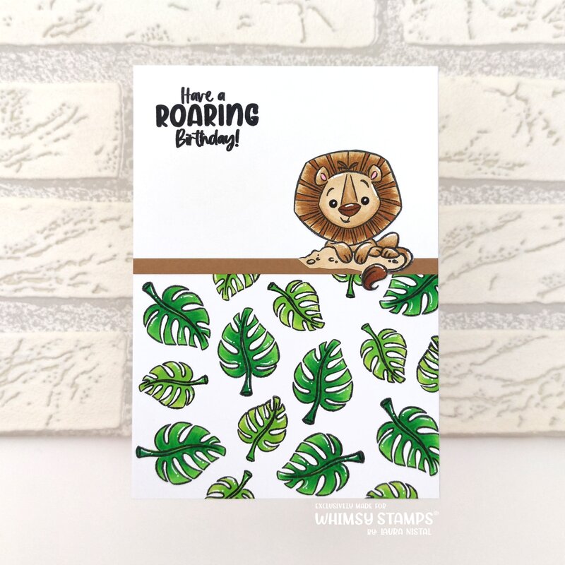 Safari Animals Clear Stamps - Whimsy Stamps