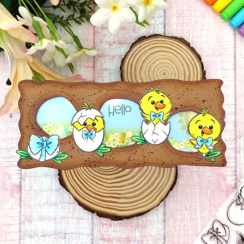 Spring Chicks Clear Stamps - Whimsy Stamps