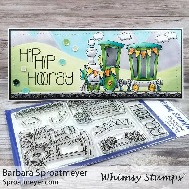 Linking Train Clear Stamps - Whimsy Stamps