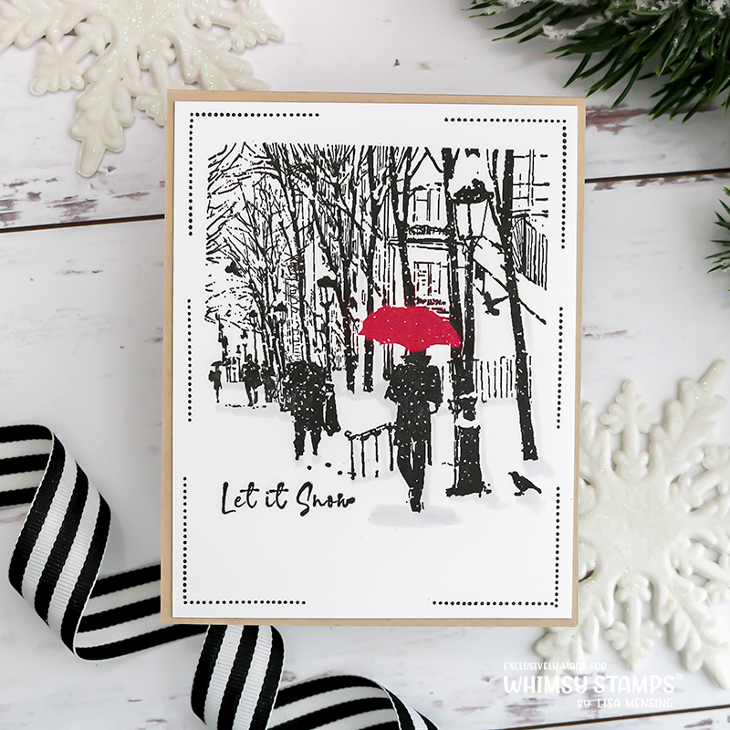 **NEW Blissful Winter Rubber Cling Stamp - Whimsy Stamps