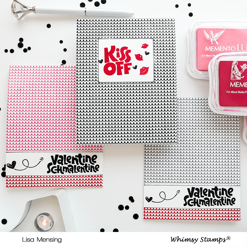 Kiss Off Clear Stamps - Whimsy Stamps