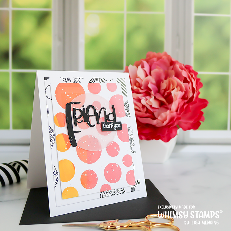 **NEW Peekaboo Dots Clear Stamps - Whimsy Stamps