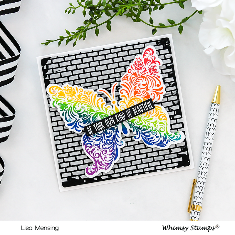 **NEW Elegant Butterfly Outline Die - Whimsy Stamps