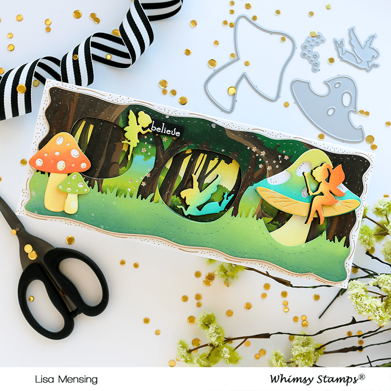 Slimline Paper Pack - Enchanted Forest - Whimsy Stamps