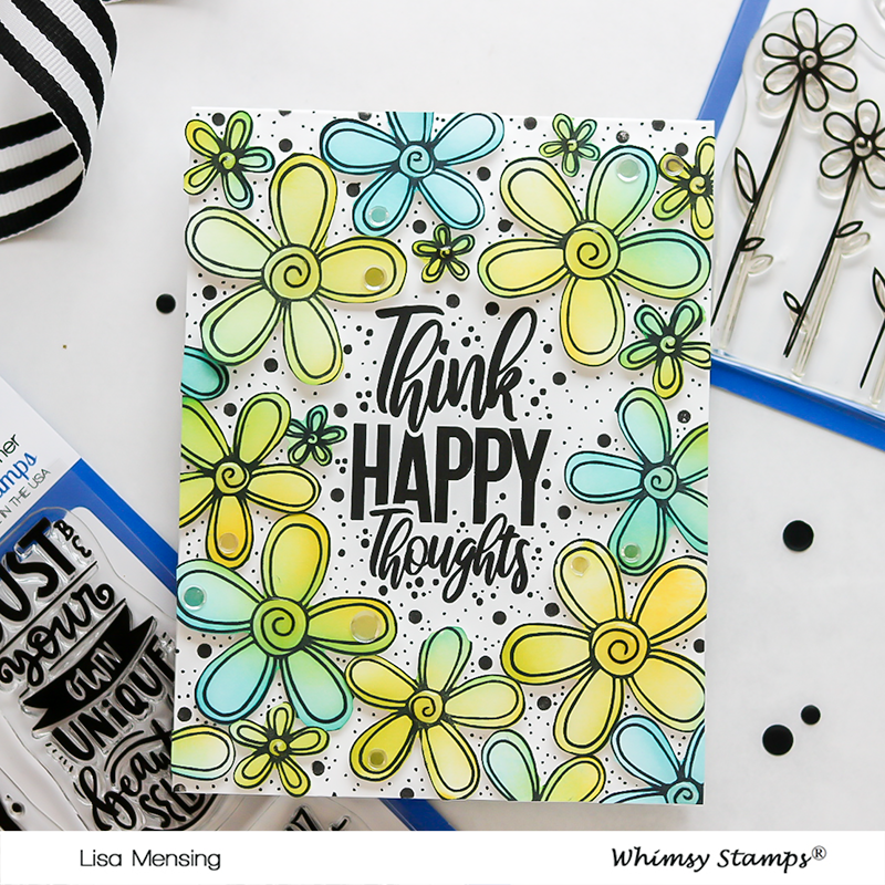 **NEW FaDoodle Blooms Clear Stamps - Whimsy Stamps