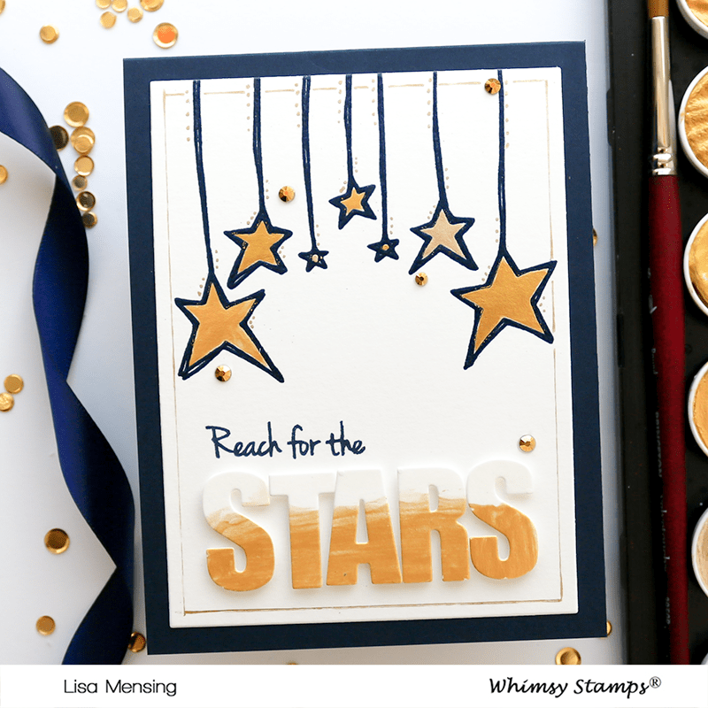 FaDoodle Stars Clear Stamps - Whimsy Stamps