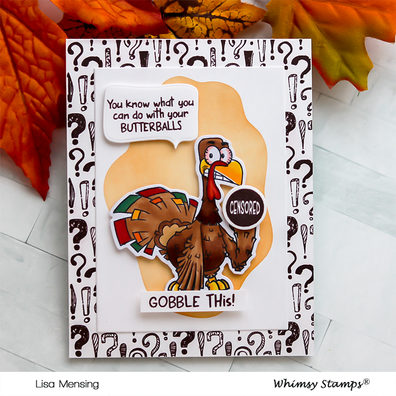 Gobble This! Clear Stamps - Whimsy Stamps