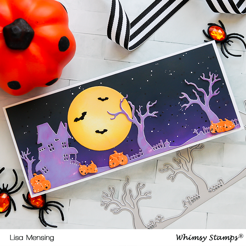 Haunted Graveyard Border Die - Whimsy Stamps