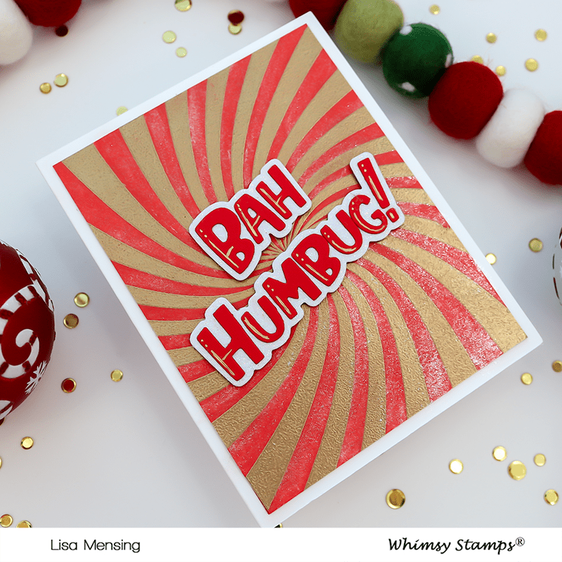 Bah Humbug! Word and Shadow Die Set - Whimsy Stamps