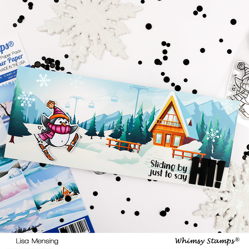 Slimline Paper Pack - Frozen - Whimsy Stamps