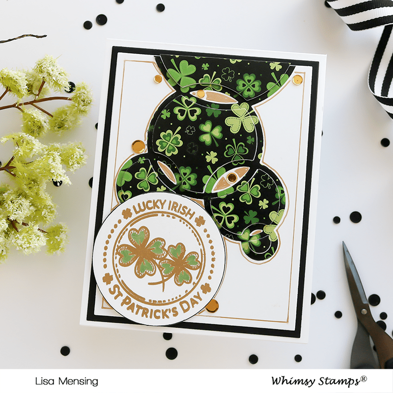 St. Patrick's Day Gold Clear Stamps - Whimsy Stamps