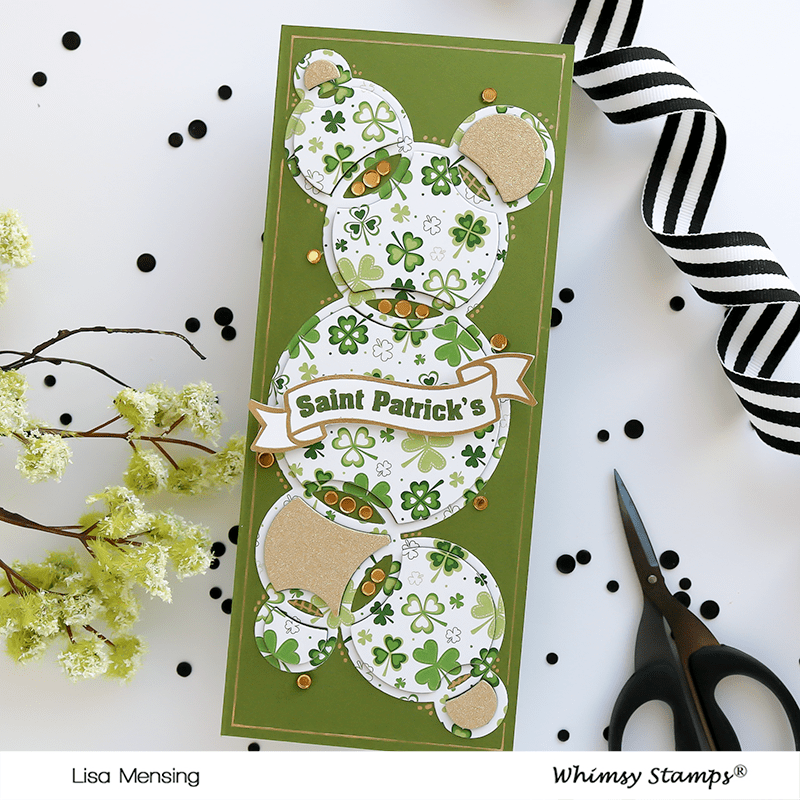 St. Patrick's Day Gold Clear Stamps - Whimsy Stamps