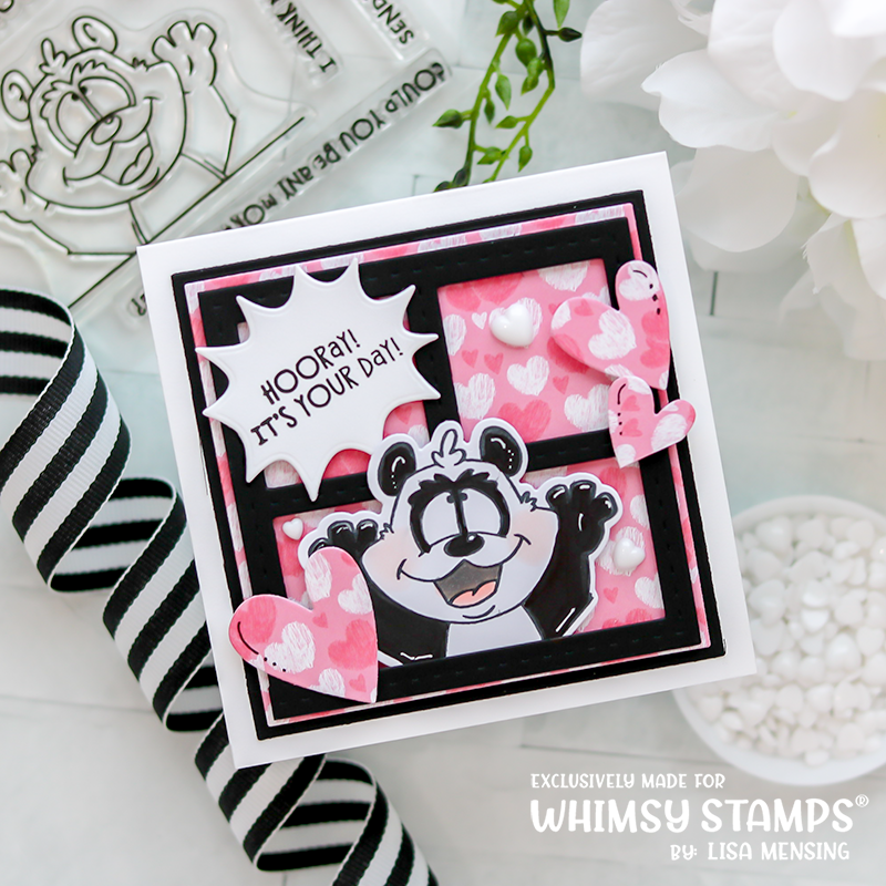 **NEW Panda Peekers Clear Stamps - Whimsy Stamps