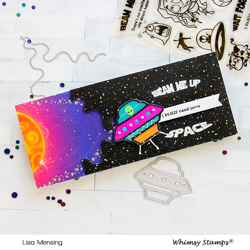 **NEW Slimline Paper Pack - Lost in Space - Whimsy Stamps