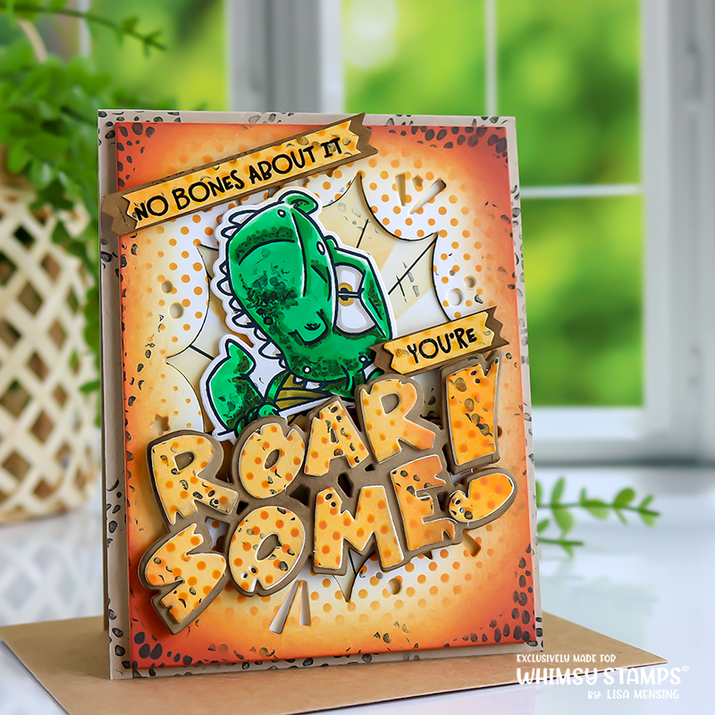 **NEW Roarsome Rex Clear Stamps - Whimsy Stamps