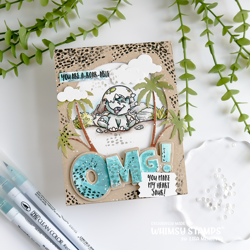 **NEW Roar, Stomp, and Chomp Clear Stamps - Whimsy Stamps