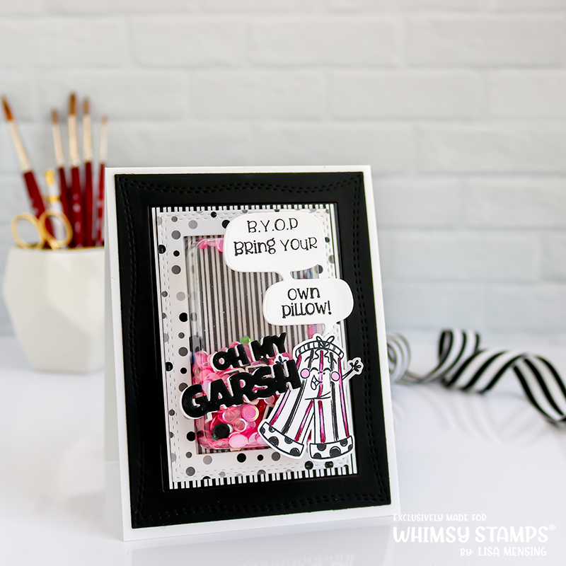 **NEW OMG! Word and Shadow Die Set - Whimsy Stamps