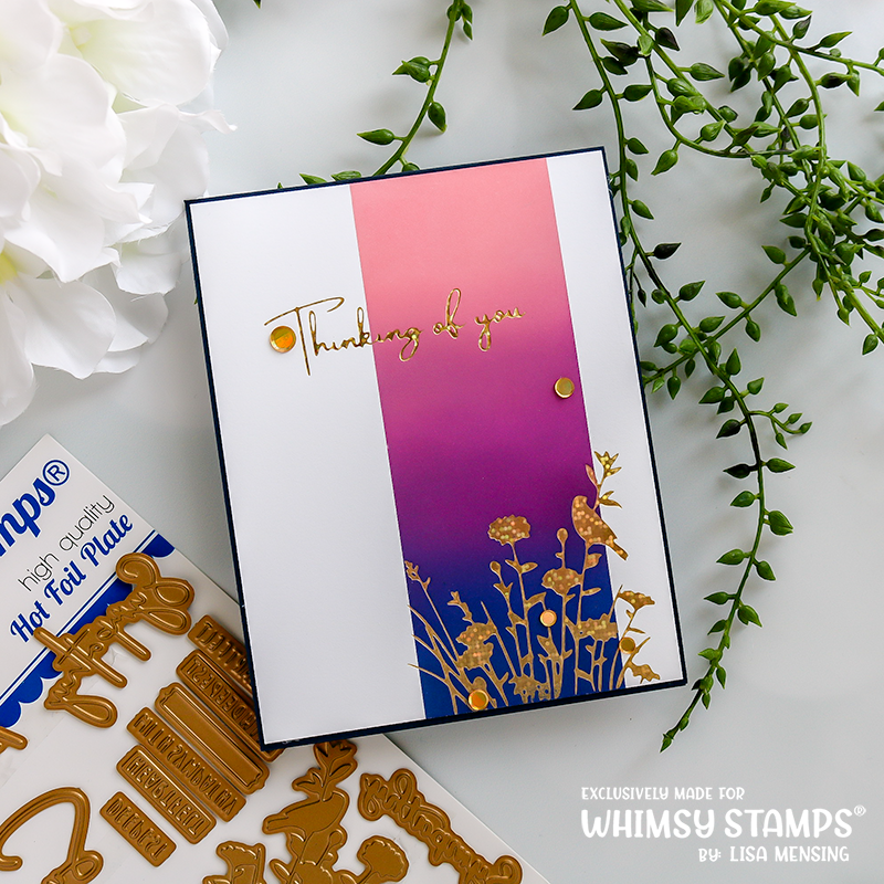 **NEW Sympathy Silhouette Hot Foil Plates - Whimsy Stamps