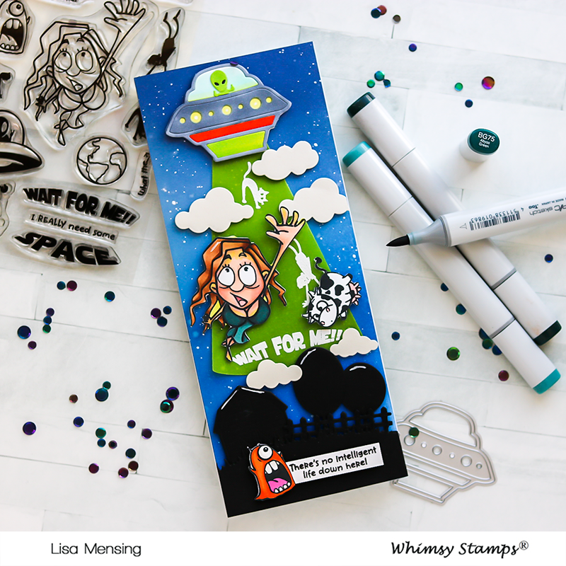 **NEW UFO Die Set - Whimsy Stamps