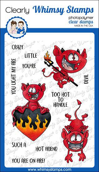 **NEW Little Devils Clear Stamps - Whimsy Stamps