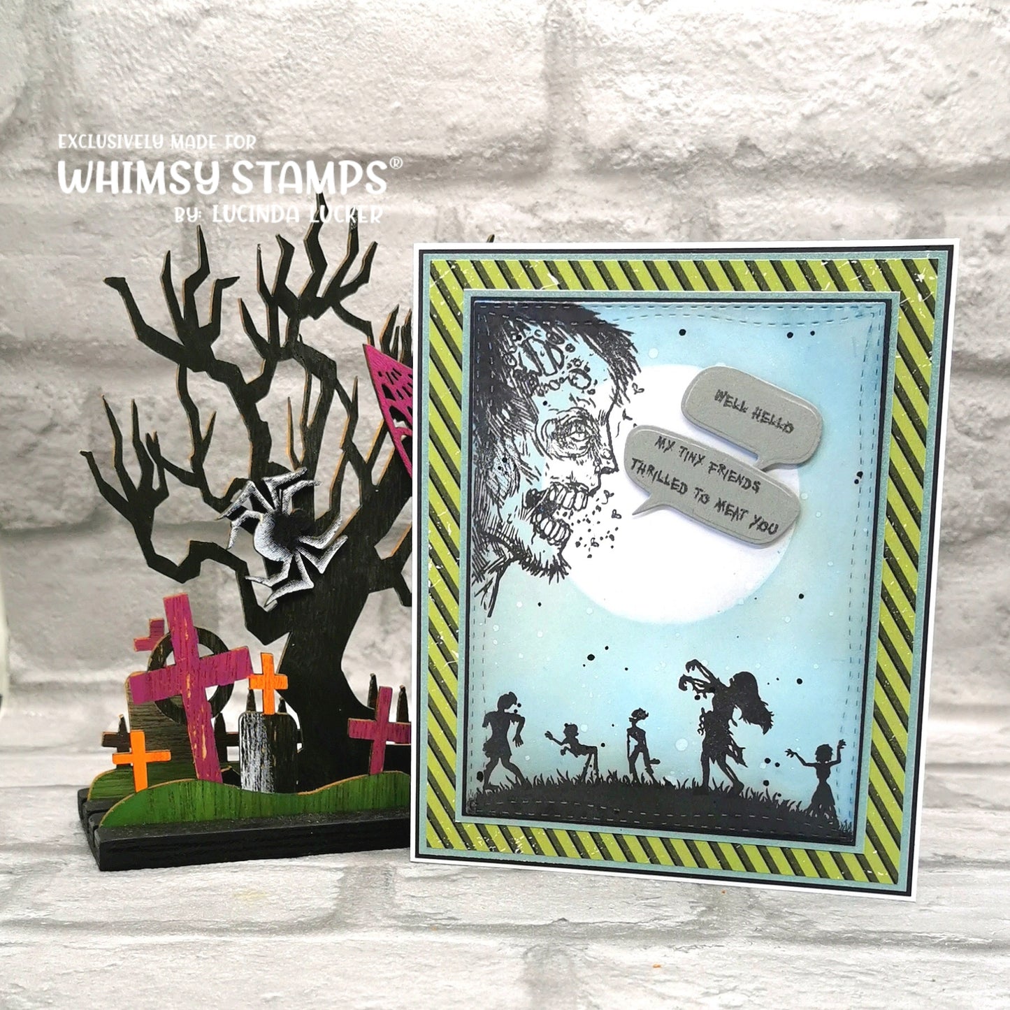 Zombie Party Clear Stamps - Whimsy Stamps