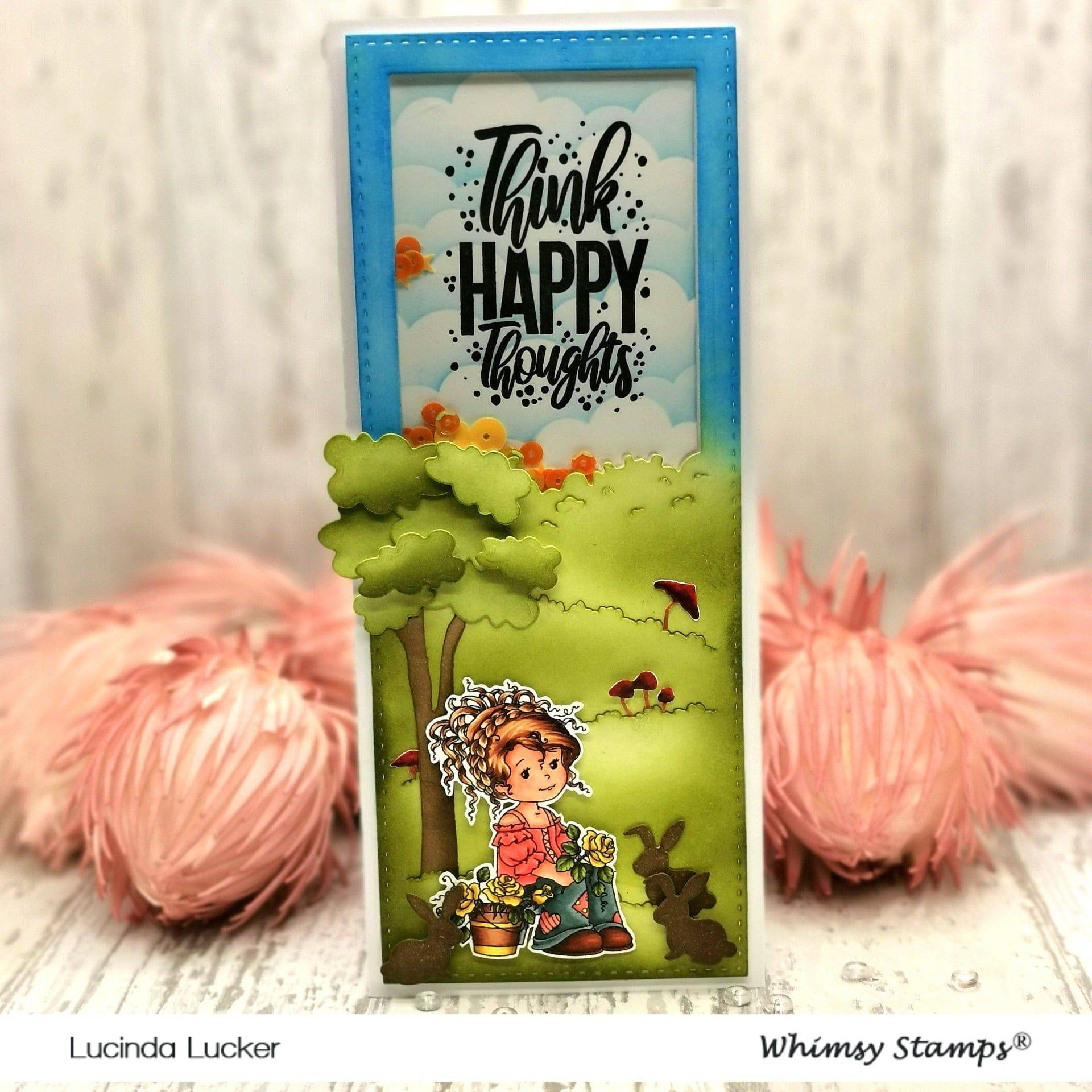 Slimline Meadow Die Set - Whimsy Stamps