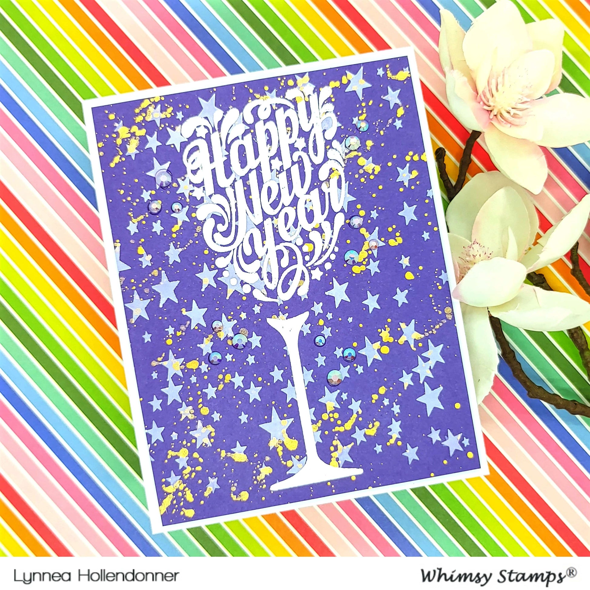 Happy New Year Clear Stamps - Whimsy Stamps