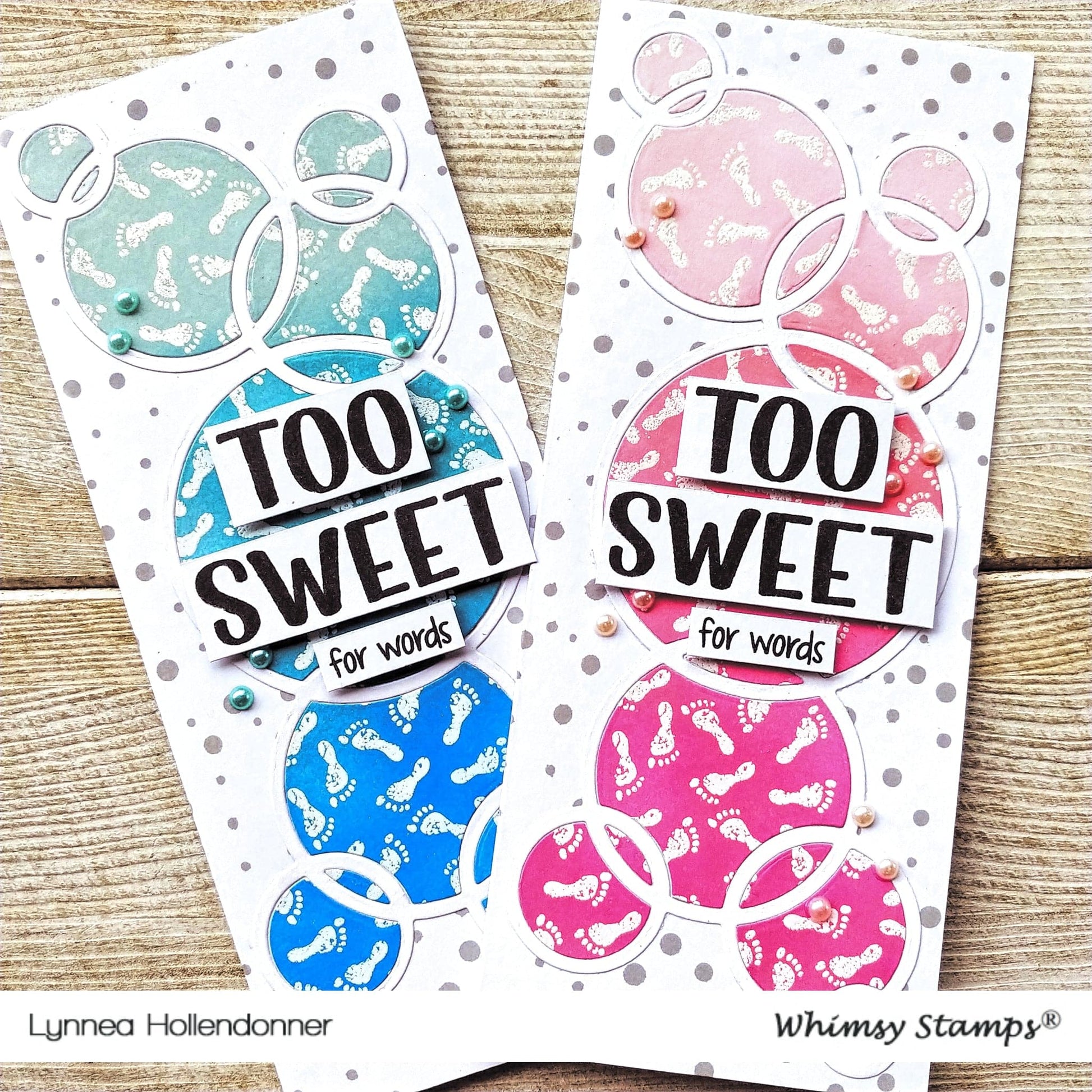 Slimline Connected Bubbles Die - Whimsy Stamps