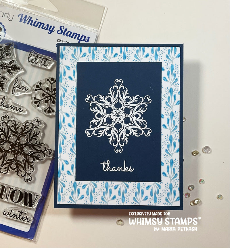 Snow Flurry Clear Stamps - Whimsy Stamps