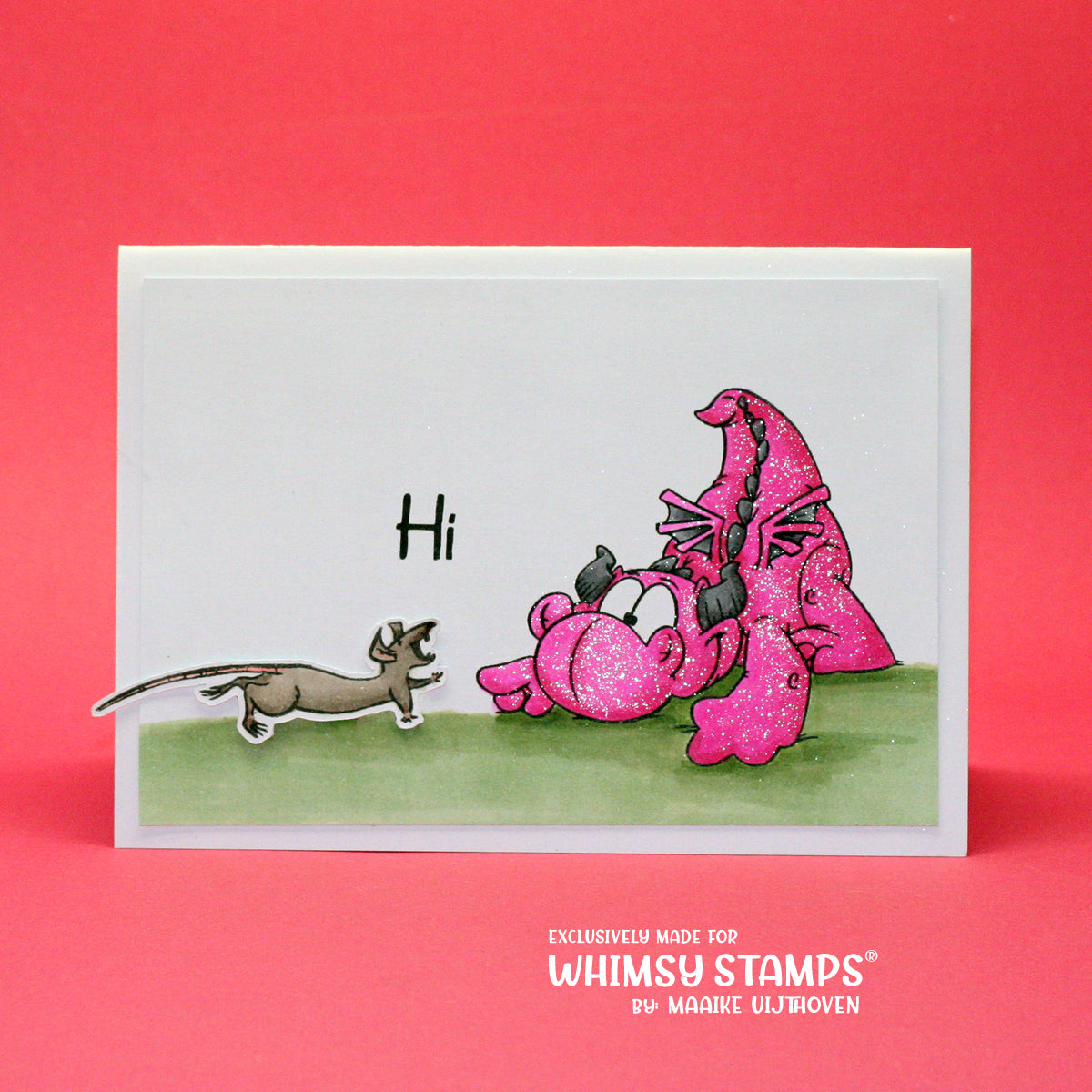 Playful Dragon - Digital Stamp - Whimsy Stamps