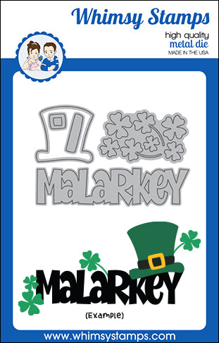 **NEW Malarkey Word Die Set - Whimsy Stamps