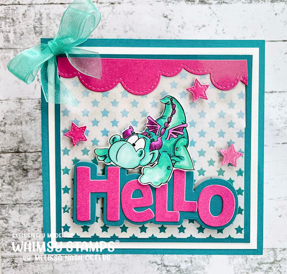 Playful Dragon - Digital Stamp - Whimsy Stamps