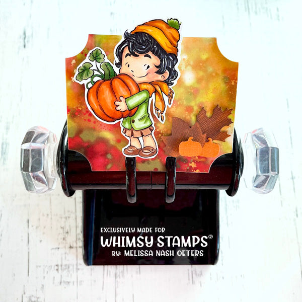 Cinnamon with Pumpkin - Digital Stamp - Whimsy Stamps